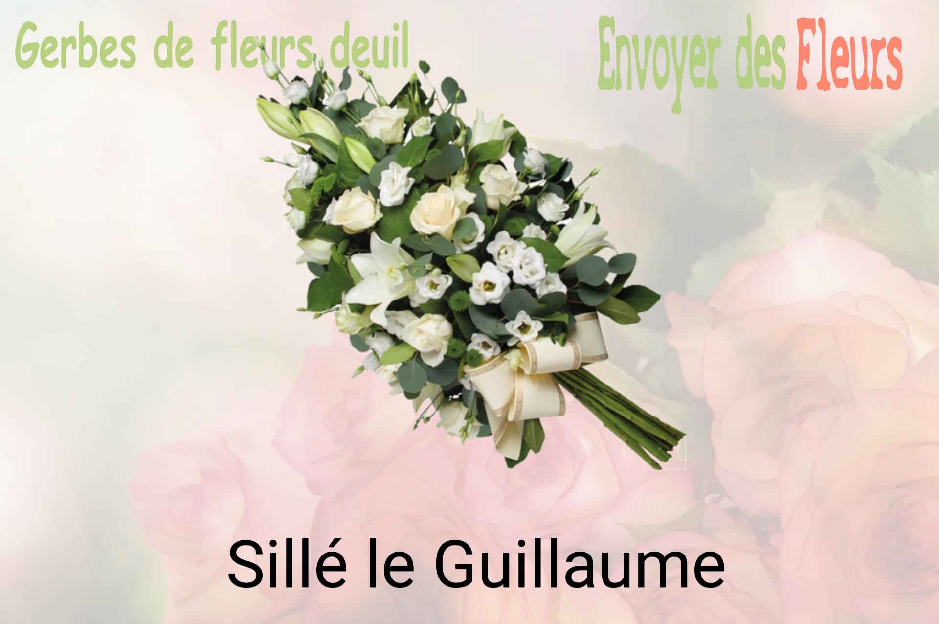 Gerbe de fleurs de deuil livrée à Sillé-le-Guillaume
